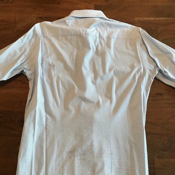 Ted Baker Mens Blue Button Down Dress Shirt - Picture 4 of 4